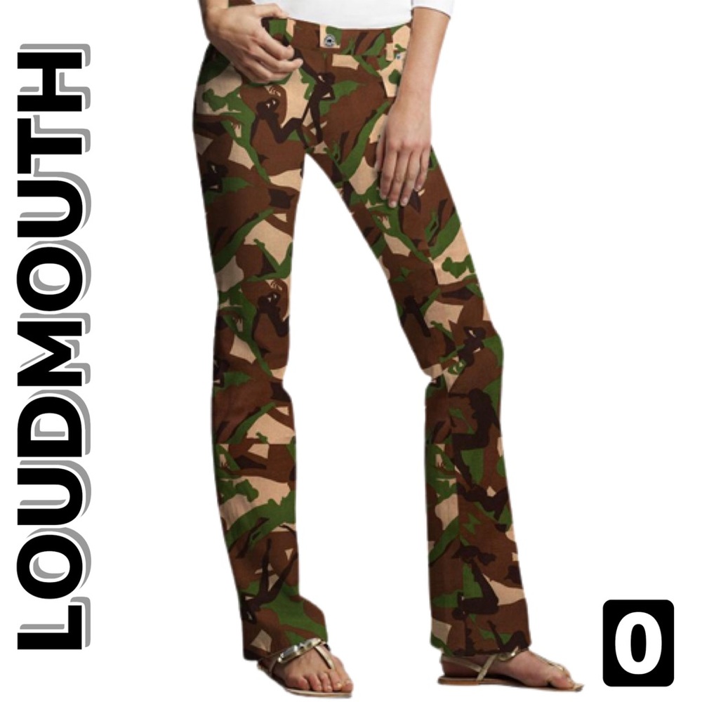 Loudmouth Foxtrot Camo Print Golf Pants 0